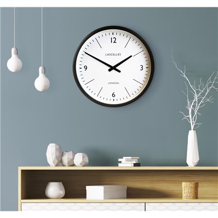 Dark Grey Oak Wall Clock - 41.5cm | Contemporary Clocks